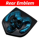 Car Front Tailgate Emblem for Dodge Ram 1500 2500 3500 HeavyDuty BigHorn 2010-2018 Skull ABS Sticker