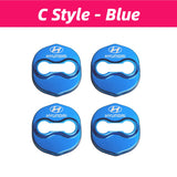 4pcs/set Hyundai Stainless Steel Car Door Lock Cover Protection
