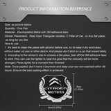 2PCS Citroen Metal Car Rear Sticker Shield Trunk Emblem Badge Decal