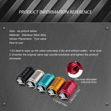 4pcs/set Skoda Logo Matte Car Air Valve Stem Caps Auto Tyre Valve Covers