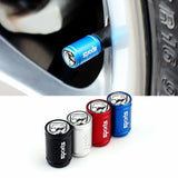 4pcs/set Dodge RAM Viper RT Logo Sport Matte Car Air Valve Stem Caps Auto Tyre Valve Covers