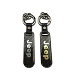 Jeep Carbon Fiber Car Logo Keychain Keyring