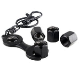 4pcs/set Citroen DS Logo Car Air Valve Stem Cap Auto Tyre Valve Covers with Wrench