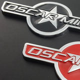 Jeep OSCARMIKE Metal Car Side Body Fender Sticker Trunk Emblem Badge Decal