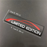 For Accord Pilot Civic Odyssey CRV HRV Jazz City Crosstour Car Sticker Chrome Limited Edition Emblem Decals Accessories