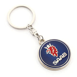 SAAB Metal Car Keychain Key Ring Pendent