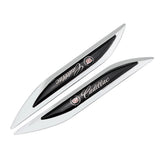 2pcs Cadillac Logo Metal Car Sider Fender Sticker Emblem Badge