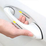 8pcs Chevrolet Car Door Handle Bowl Wrist Transparent Protector Anti-collision Decal