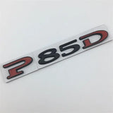 Tesla P75D P85D P90D P100D Letter Metal Car Rear Sticker Decal Emblem Badge