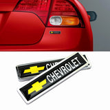 2pcs/set Chevrolet Logo Metal Car Side Sticker Auto Emblem Badge