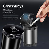 Dodge Metal Car Ash Tray Auto Ashtray Cigarette Holder Box with LED Light