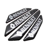 4pcs/set Renault Carbon Fiber Car Door Anti-Scratch Sticker Door Side Protection Bumper Strips