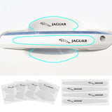 8pcs Jaguar Car Door Handle Bowl Wrist Transparent Protector Anti-collision Decal