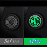 MG Logo Luminous Car Engine One-click Start Stop Button Cover Sticker