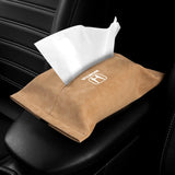 Honda Suede Car Tissue Box Holder Seat Back Hanging Napkin Storage Bag