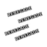 4pcs/set Jeep Cherokee Renegade Metal Car Stereo Sticker Auto Audio Emblem Decal