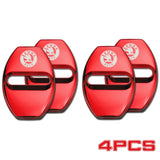 4pcs/set Skoda Stainless Steel Car Door Lock Cover Protection