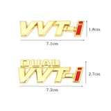 Car Sticker Emblem Badge Decals for Dual VVT-i VVTI Camry COROLLA YARiS Rav4 Ralink REIZ CROWN PRIUS REIZ Auris Avensis