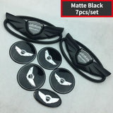 7pcs Hyundai GENESIS ABS Car Front Emblem Rear Badge Steering Wheel Sticker Wheel Center Hub Sticker