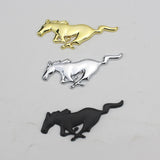 2pcs 7.5cm 11cm Ford Mustang Logo Metal Car Rear Sticker Decal Auto Body Fender Side Emblem Badge