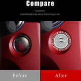 Citroen Diamond Car Engine One-click Start Stop Button Cover Sticker