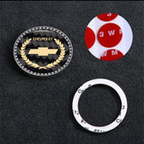 Chevrolet Carbon Fiber Car Engine One-click Start Stop Button Cover Sticker