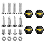 4pcs/set Chevrolet Logo Stainless Steel Car License Plate Bolts