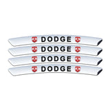 4pcs/set 9cm Dodge Aluminum Alloy Car Wheel Rim Tyre Sticker