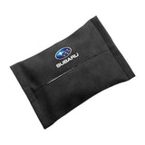 Subaru Suede Car Tissue Box Holder Seat Back Hanging Napkin Storage Bag