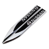 2pcs/set Nissan Nismo Metal Car Fender Side Sticker Emblem Badge Decal