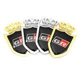 3D Car Sticker GR Sport Logo Emblem Badge Decals for Toyota HV YARiS GRMN RZ RC RS Prius GR Sport Lexus Harrier GR Logo Sticker