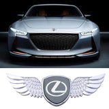Lexus Logo Metal Wings Car Front Hood Bonnet Center Sticker Emblem