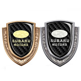 Subaru Metal Carbon Fiber Shield Car Rear Sticker Auto Window Emblem Badge Decal