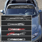 130x21cm Mazda Car Front Trunk Windshield Sunshade Sticker Decal