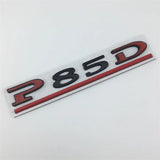 Tesla P75D P85D P90D P100D Letter Metal Car Rear Sticker Decal Emblem Badge
