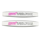 2pcs Subaru STI Metal Car Fender Side Badge Decal Rear Emblem Sticker