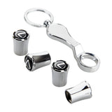4pcs/set Volkswagen VW Logo Car Air Valve Stem Caps Auto Tyre Valve Covers with Wrench