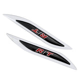 2pcs Dodge RT Logo Metal Car Sider Fender Sticker Emblem Badge