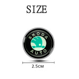 Skoda Luminous Car Engine One-click Start Stop Button Cover Sticker