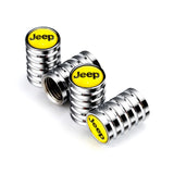 4pcs/set Jeep Car Wheel Tire Air Covers Dust Proof Tire Valve Caps