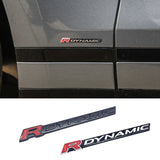Land Rover R DYNAMIC Logo Metal Car Rear Sticker Decal Auto Fender Side Emblem Badge