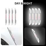 4pcs Citroen Car Door Bumper Strip Anti-collision Protection Sticker