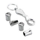 4pcs/set Jeep Logo Car Air Valve Stem Caps Auto Tyre Valve Covers with Wrench