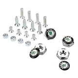 4pcs/set Skoda Logo Stainless Steel Car License Plate Bolts