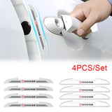 4pcs Dodge Car Door Bumper Strip Anti-collision Protection Sticker
