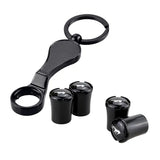 4pcs/set Ford Mustang Shelby ST SVT Logo Car Air Valve Stem Caps Auto Tyre Valve Covers with Wrench