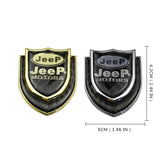 Jeep Shield Carbon Fiber Car Rear Sticker Window Emblem Badge Decal