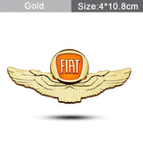 Fiat Metal Wings Car Rear Sticker Auto Window Emblem Badge Decal