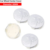 4pcs/set 60mm Peugeot ABS Car Wheel Hub Center Caps Covers
