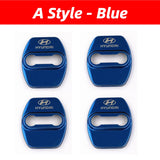4pcs/set Hyundai Stainless Steel Car Door Lock Cover Protection